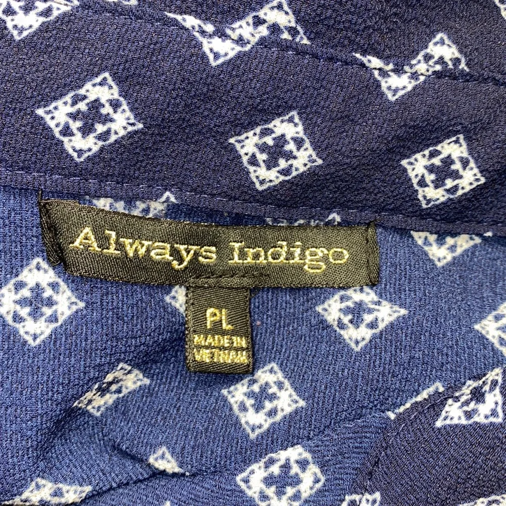 Always Indigo Lined Long Sleeve Dress - Picture 6 of 7